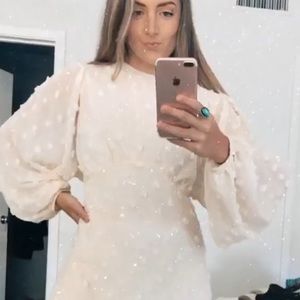 Off White Flowy Maxi Dress